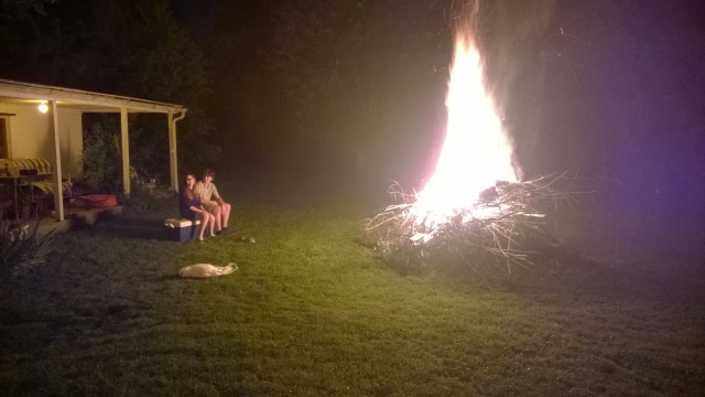 Campfire backyard